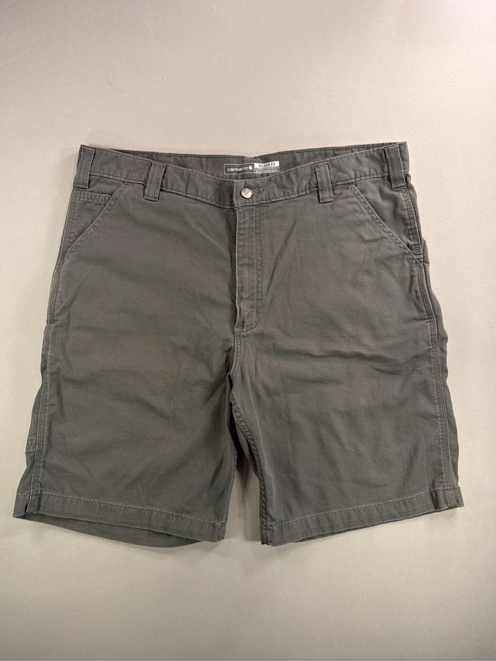 Carhartt Men's Gray Flat Front Casual Shorts